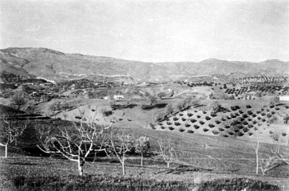 In the distance are four Italo-Albanian villages on the eastern slopes of the Coastal Range.