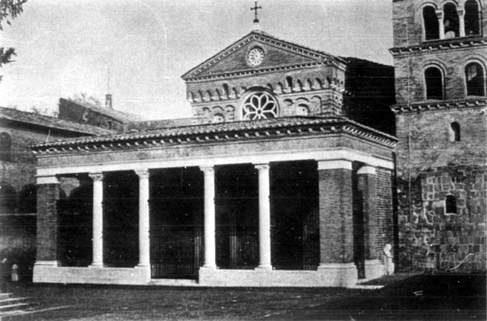The cathedral of the Greek Catholic monastery in Grottaferrata.